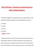 NSG 3160 Exam 1 &lpar;Latest 2026&sol;2027 Update&rpar; Complete Questions and Guide Answers&comma; 100&percnt; Verified Graded A&plus;