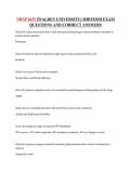 NRNP 6635 Midterm Exam Questions and Correct Answers