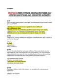 NRNP 6675 Week 11 Final Exam&comma;Comprehensive Practice Questions and Verified Answers