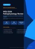 WGU D236 Pathophysiology Review 100 Original Study Questions Actual Exam 2026&sol;2027 &ndash; Complete Exam-Style Questions &vert; 100&percnt; Verified Detailed Rationales &ndash; Pass Guaranteed &ndash; A&plus; Graded