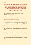 CESSWI PART I EXAM AND STUDY GUIDE NEWEST &NewLine;2026 TEST BANK&vert; COMPLETE 300 REAL EXAM &NewLine;QUESTIONS AND CORRECT VERIFIED ANSWERS&sol; &NewLine;ALREADY GRADED A&plus;&vert; CESSWI PART I EXAM &NewLine;REVIEW &lpar;MOST RECENT&excl;&excl;&rpar;