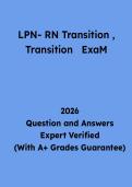 LPN-RN Transition Exam Questions and Answers &vert; Study Guide & Practice Test PDF 2026