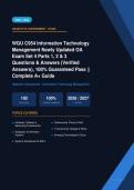 WGU C954 Information Technology Management OA Exam Set 4 Parts 1&comma; 2 & 3 Actual Exam 2026&sol;2027 &ndash; Complete Exam-Style Questions &vert; 100&percnt; Verified &ndash; Pass Guaranteed &ndash; A&plus; Graded