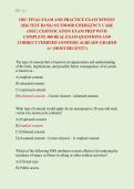 OEC EXAMS LATEST 2025&sol; 2026 PACKAGE DEAL&vert; OUTDOOR EMERGENCY CARE &lpar;OEC&rpar; CERTIFICATION EXAM PREP&sol; DIFFERENT VERSIONS  WITH COMPLETE REAL EXAM QUESTIONS AND CORRECT VERIFIED ANSWERS&sol; ALREADY GRADED A&plus; &lpar;MOST RECENT EXAMS&excl;&excl;&rpar; 