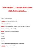 NUR 334 Exam 1 &lpar;Latest 2026&sol;2027 Update&rpar; Complete Questions and Guide Answers&comma; 100&percnt; Verified Graded A&plus;