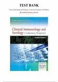 Clinical Immunology and Serology&colon; A Laboratory Perspective&comma; 4th Edition &mdash; by Christine Dorresteyn Stevens &mdash; Complete Test Bank &lpar;Ch&period; 1-25&rpar;