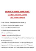 NURS 615 PHARM EXAM BANK &lpar;Latest 2026&sol;2027 Update&rpar; Complete Questions and Guide Answers&comma; 100&percnt; Verified Graded A&plus;
