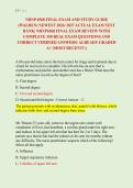 NRNP 6568 FINAL EXAM AND STUDY GUIDE  &lpar;WALDEN&rpar; NEWEST 2026&sol; 2027 ACTUAL EXAM TEST  BANK&vert;  NRNP6568 SYNTHESIS IN ADVANCED NURSING PRACTICE OF  PATIENTS IN FAMILY CARE SETTINGS FINAL EXAM REVIEW WITH COMPLETE 350 REAL EXAM QUESTIONS AND CORRECT VERIFIED ANS