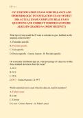 CIC CERTIFICATION EXAM- SURVEILLANCE AND &NewLine;EPIDEMIOLOGIC INVESTIGATION EXAM NEWEST &NewLine;2026 ACTUAL EXAM&vert; COMPLETE REAL EXAM &NewLine;QUESTIONS AND CORRECT VERIFIED ANSWERS&sol; &NewLine;ALREADY GRADED A&plus; &lpar;MOST RECENT&excl;&excl;&rpar; 