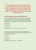 ATI CMS PHARMACOLOGY PROCTORED EXAM V1 &NewLine;AND V2 NEWEST 2026&sol; 2027 ACTUAL EXAM TEST &NewLine;BANK&vert; CMS PHARMACOLOGY PROCTORED EXAM &NewLine;WITH COMPLETE REAL EXAM QUESTIONS AND &NewLine;CORRECT VERIFIED ANSWERS&sol; ALREAD GRADED &NewLine;A&plus; &lpar;MOST RECENT&excl;&excl;&rpar; 
