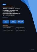Comprehensive AHA ACLS Certification Final Exam Actual Exam 2026&sol;2027 &ndash; Complete Exam-Style Questions &vert; 100&percnt; Verified Detailed Rationales &ndash; Pass Guaranteed &ndash; A&plus; Graded