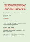 N582 MIDTERM EXAM NEWEST 2026&sol; 2027 ACTUAL &NewLine;EXAM&vert; ADVANCED WOMEN'S HEALTH NURSING &NewLine;MIDTERM EXAM REVIEW WITH COMPLETE REAL &NewLine;EXAM QUESTIONS AND CORRECT VERIFIED &NewLine;ANSWERS&sol; ALREADY GRADED A&plus; &lpar;MOST RECENT&excl;&excl;&rpar; 