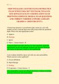 OSSF INSTALLER 1 LICENSE EXAM AND PRACTICE &NewLine;EXAM NEWEST 2026&sol; 2027 TEST BANK&vert; TEXAS ON&NewLine;SITE SEWAGE FACILITY CERTIFICATION EXAM &NewLine;PREP WITH COMPLETE 250 REAL EXAM QUESTIONS &NewLine;AND CORRECT VERIFIED ANSWERS&sol; ALREADY &NewLine;GRADED A&plus; &lpar;MOST RECENT&excl;&excl;&rpar; 
