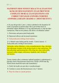 MATERNITY HESI NEWEST 2026 ACTUAL EXAM TEST &NewLine;BANK&vert; RN HESI MATERNITY EXAM PREP WITH &NewLine;COMPLETE 500 REAL EXAM QUESTIONS AND &NewLine;CORRECT DETAILED ANSWERS &lpar;VERIFIED &NewLine;ANSWERS&rpar; ALREADY GRADED A&plus; &lpar;MOST RECENT&excl;&excl;&rpar; 