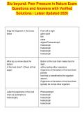 Bio beyond&colon; Peer Pressure in Nature Exam&NewLine;Questions and Answers with Verified&NewLine;Solutions &vert; Latest Updated 2026
