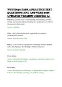 WGU D636 TASK 2 PRACTICE TEST&NewLine;QUESTIONS AND ANSWERS 2026&NewLine;UPDATED VERSION VERIFIED A&plus;