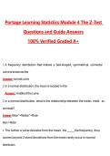 Portage Learning Statistics Module 4 The Z-Test &lpar;Latest 2026&sol;2027 Update&rpar; Complete Questions and Guide Answers&comma; 100&percnt; Verified Graded A&plus;
