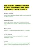 WGU D639 TASK THREE TEACHING IN A&NewLine;BLENDED ENVIRONMENT FINAL PAPER&NewLine;2026 TESTED SOLUTIONS GRADED A&plus;