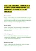 WGU D639 TASK THREE TEACHING IN A&NewLine;BLENDED ENVIRONMENT REVIEW TEST&NewLine;PAPER 2026 PRACTICE SOLUTIONS&NewLine;GRADED A&plus;