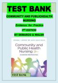 ommunity and Public Health Nursing&colon; Evidence for Practice&comma; 3rd Edition &lpar;DeMarco & Walsh&rpar; &ndash; Comprehensive Test Bank&comma; Practice Questions&comma; and Evidence-Based Public Health Nursing Review