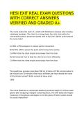 HESI EXIT COLLECTION SET WITH 12 DIFFERENT EXAM VERSION OFFERING YOU A GUARANTEED PASS