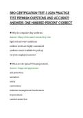 SRO CERTIFICATION TEST 3 2026 PRACTICE&NewLine;TEST PREMIUM QUESTIONS AND ACCURATE&NewLine;ANSWERS ONE HUNDRED PERCENT CORRECT&NewLine;