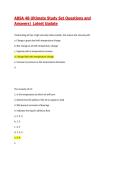 ABSA 4B Ultimate Study Set Questions and Answers&vert; Latest Update