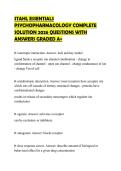 STAHL ESSENTIALS&NewLine;PSYCHOPHARMACOLOGY COMPLETE&NewLine;SOLUTION 2026 QUESTIONS WITH&NewLine;ANSWERS GRADED A&plus;&NewLine;