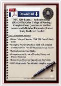 NSG 3280 Exam 2 &ndash; Pathophysiology &lpar;2026&rpar; &vert; Galen College of Nursing &vert; Complete Exam Questions & Verified Answers with Detailed Rationales &vert; Latest Study Guide &vert; A&plus; Graded