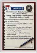 NSG 3280 Exam 3 &ndash; Pathophysiology &lpar;2026&rpar; &vert; Galen College of Nursing &vert; Complete Exam Questions & Verified Answers with Detailed Rationales &vert; Latest Study Guide &vert; A&plus; Graded