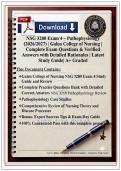 &lpar;Exams 1 &comma;2&comma; 3 & 4&rpar; &ndash; NSG 3280 Pathophysiology &vert; Complete Package Bundle