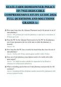 STATE FARM HOMEOWNER POLICY&NewLine;FP-7955 DEDUCIBLE&NewLine;COMPREHENSIVE STUDY GUIDE 2026&NewLine;FULL QUESTIONS AND SOLUTIONS&NewLine;GRADED A&plus;