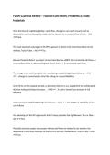FNAN 522 Final Review &ndash; Finance Exam Notes&comma; Problems & Study Materials