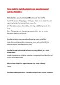 Final Cut Pro Certification Exam Questions and Correct Answers