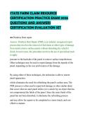 STATE FARM CLAIM RESOURCE&NewLine;CERTIFICATION PRACTICE EXAM 2026&NewLine;QUESTIONS AND ANSWERS&NewLine;CERTIFICATION EVALUATION SET&NewLine;