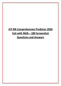 ATI RN Comprehensive Predictor 2026 &NewLine;Exit with NGN &ndash; 180 Screenshot &NewLine;Questions and Answers &NewLine;&NewLine;&NewLine;&NewLine;