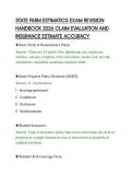 STATE FARM ESTIMATICS EXAM REVISION&NewLine;HANDBOOK 2026 CLAIM EVALUATION AND&NewLine;INSURANCE ESTIMATE ACCURACY