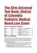 2026&sol;2027 S-Tier DC Podiatric Medical Board Law Exam Test Bank  &vert; HORA 2024 Updates & DCMR Title 17 &vert; 33&plus; Elite Q&A