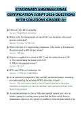 STATIONARY ENGINEER FINAL&NewLine;CERTIFICATION SCRIPT 2026 QUESTIONS&NewLine;WITH SOLUTIONS GRADED A&plus;