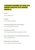 STATIONARY ENGINEER TEST BANK 2026&NewLine;VERIFIED QUESTIONS WITH ANSWERS&NewLine;GRADED A&plus;