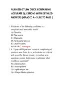 NUR 6210 STUDY GUIDE CONTAINING &NewLine;ACCURATE QUESTIONS WITH DETAILED &NewLine;ANSWERS &vert;GRADED A&plus; SURE TO PASS &vert;&NewLine;