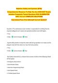Robotics Safety and Systems &lbrace;NTA&rcub;  &NewLine;Comprehensive Resource To Help You Ace 2026-2027 Exams &NewLine;Includes Frequently Tested Questions With ELABORATED &NewLine;100&percnt; Correct COMPLETE SOLUTIONS  &NewLine;Guaranteed Pass First Attempt&excl;&excl; Current Update&excl;&excl;