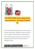 CCI RVS 2026 &vert; 85&plus; Exam Questions and Verified Answers &vert; Registered Vascular Specialist &lpar;RVS&rpar;&comma; Vascular Ultrasound&comma; ABI&comma; Doppler & Duplex Imaging