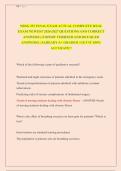 NRSG 257 FINAL EXAM ACTUAL COMPLETE REAL &NewLine;EXAM NEWEST 2026-2027 QUESTIONS AND CORRECT &NewLine;ANSWERS &lpar; EXPERT VERIFIED AND DETAILED &NewLine;ANSWERS&rpar; &vert; ALREADY A&plus; GRADED &vert; GET IT 100&percnt; &NewLine;ACCURATE&excl;&excl;