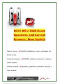 WGU D315 Network and Security Foundations 2026 &vert; 250&plus; Exam Questions and Verified Answers &vert; Network Security&comma; Wireless Security&comma; Cloud Security&comma; IAM & Encryption &vert; Western Governors University