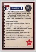 NSG 3280 Exams 1&ndash;4 Pathophysiology &lpar;2026&rpar; &vert; Galen College of Nursing &vert; Complete Exam Questions & Verified Answers with Detailed Rationales &vert; Comprehensive Study Guide &vert; Latest Edition &vert; Complete A&plus; Guide
