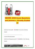 NBHWC National Board Certified Health & Wellness Coach Exam 2026 &vert; 500&plus; Exam Questions and Verified Answers &vert; Motivational Interviewing&comma; Health Coaching&comma; Behavior Change&comma; Wellness&comma; Ethics & Chronic Disease Prevention