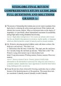 STEDI&period;ORG FINAL REVIEW&NewLine;COMPREHENSIVE STUDY GUIDE 2026&NewLine;FULL QUESTIONS AND SOLUTIONS&NewLine;GRADED A&plus;&NewLine;