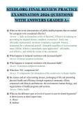 STEDI&period;ORG FINAL REVIEW PRACTICE&NewLine;EXAMINATION 2026 QUESTIONS&NewLine;WITH ANSWERS GRADED A&plus;
