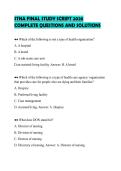 STNA FINAL STUDY SCRIPT 2026&NewLine;COMPLETE QUESTIONS AND SOLUTIONS&NewLine;